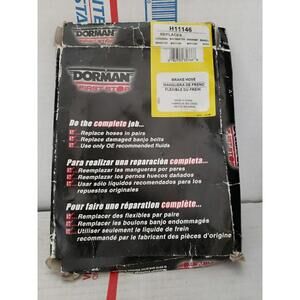 New In Damaged Box Brake Hydraulic Hose Dorman H11146 ~ T3#89